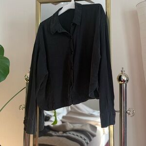 Madewell Black Button Down Shirt